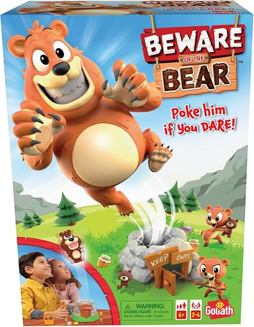 The Beware of The Bear - Poke The Bear and Sneak The Goodies Before He Wakes Up Game by Goliath