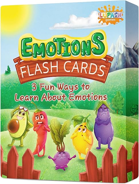 The Emotion Cards for Kids - Feelings Flashcards Help Develop Social Skills - Therapy Feelings Cards Game Develop Emotional Intelligence - Preschool Emotion Learning Cards for Autism, ADHD, Special Needs