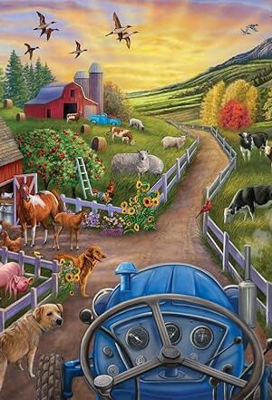 The Ravensburger My First Farm 24 Piece Giant Floor Jigsaw Puzzle for Kids - 03076 - Every Piece is Unique, Pieces Fit Together Perfectly