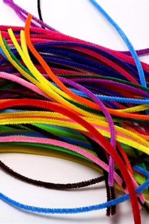 The Pipe Cleaners for Craft Glitter Chenille Stems Pipe Cleaners Plush Stick Pompoms Suit Kids Educational Toys Handmade DIY Wedding Holiday Decor Supplies Chenille Stems(Mix)