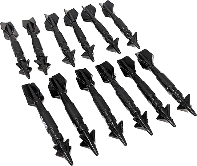 The Military Navy Air Force Toy AIM-9 Air Intercept Missile Sidewinder Short Range Missiles Playset for Action Figures Diorama Sets Fighter Jets - 12 Pieces