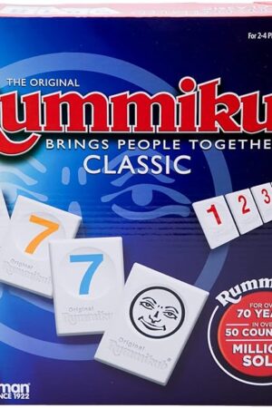 The Pressman Rummikub - The Original Rummy Tile Game | Exciting Family Game of Strategy and Luck | Promotes STEM Skills | For Kids, Teens, Adults | 2-4 Players, Ages 8+