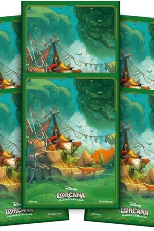 The Ravensburger Disney Lorcana TCG Card Sleeves Featuring Robin Hood – Daydreamer by John Loren | 65 Protective Sleeves for TCG Decks | Ages 8+
