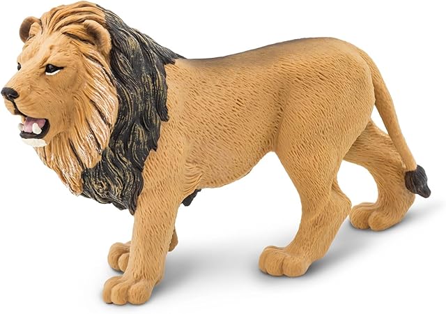 The Safari Ltd. Lion Figurine - Realistic 5.5" Wildlife Figure - Educational Toy for Boys, Girls, and Kids Ages 3+