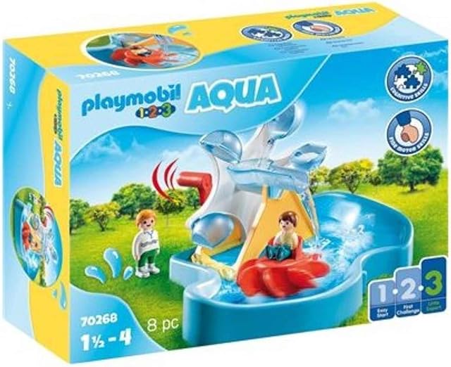 The Playmobil 1.2.3 Aqua Water Wheel Carousel