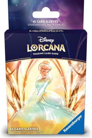 The Ravensburger Disney Lorcana TCG: Archazia's Island Card Sleeves Featuring Cinderella - Ballroom Sensation| 65 Protective Sleeves for TCG Decks | Ages 8+