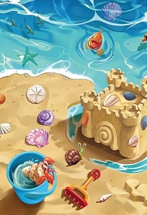 The Ravensburger Fun at The Beach - 24 Piece Floor Jigsaw Puzzle for Kids | Engaging Coastal Adventure | Promotes Problem Solving Skills | FSC-Certified