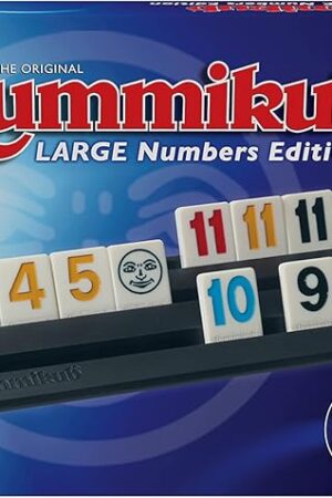 The Pressman Rummikub Large Numbers Edition - The Original Rummy Tile Game Blue, 5"
