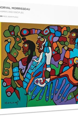 The Pomegranate 1000-Piece Jigsaw Puzzle for Adults, Norval Morrisseau's Shaman and Disciples, Matte Finish, Snug Fit