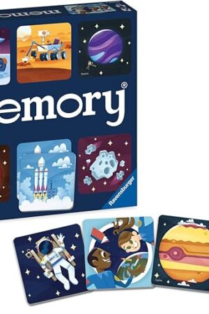 The Ravensburger Space Memory Game - Engaging Cosmic Matching Game for Kids | Fun Educational Toy | Enhances Focus and Memory | Ideal Gift for Birthdays and Special Occasions | Suitable for Ages 3 and Up