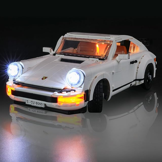 The LED Light Kit for Lego 10295 Creator Expert Porsche 911 Set, Compatible with Lego 10295 Building Blocks Model(Not Include Blocks Set)