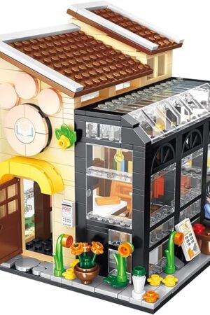 The Pet Bookstore Building Blocks Set - 640PCS, Creative Playset for Kids 6+, STEM Educational Toy, Compatible with Lego