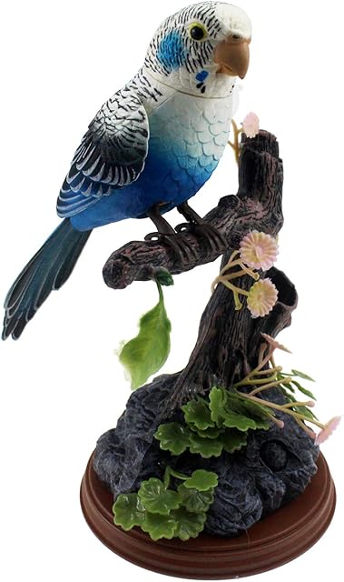 The Tipmant Eelctric Birds Talking Parrots Electronic Pets Office Home Decoration Recording & Playback Function, Pen Holders Kids Toys (Single Parrot)