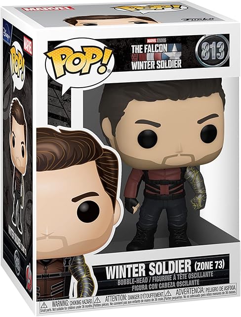 The Funko Collectible Figure POP Marvel: Falcon and The Winter Soldier - Winter Soldier (Zone 73) Multicolor, 3.75 inches,51629