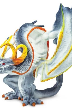 The Safari Ltd. Smoke Dragon Figurine - Detailed 4.5" Model Figure- Fun Fiery Dragon Play Toy for Boys, Girls & Kids Ages 4+