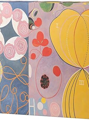 The Pomegranate 120-Piece Hilma af Klint Jigsaw Puzzle for Adults & Families, Double-Sided Mini Set of 4, Matte Finish, Snug Fit