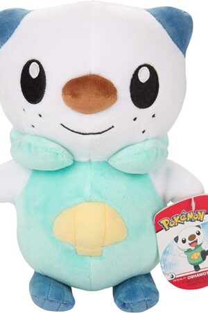 The Pokemon Legends: Arceus 8" Oshawott Plush - Generation 5 Starter Figure - Officially Licensed - Authentic Soft Stuffed Animal Toy - Holiday Christmas Stocking Stuffer Gift for Kids, Boys, Girls - 2+
