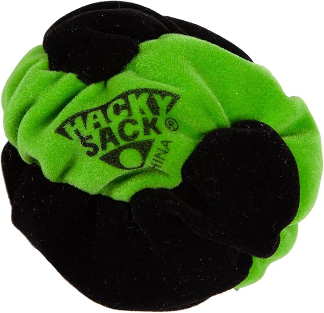 The Wham-O Striker Hacky Sack 2.25" Footbag and 1.9" Impact Hacky Kick Ball Sacks for Outdoor Activity Games
