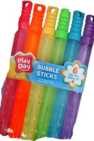 The Playday Kids Outdoor Bubble Sticks Set Set of 6