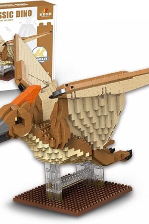 The Pterosaur Dinosaur Building Set - 1010PCS, Jurassic Micro Bricks Dino Figures Model Kit with Base for Adults and Kids, Fun to Build Dinosaur Sets Gift Idea for Boys 8-12