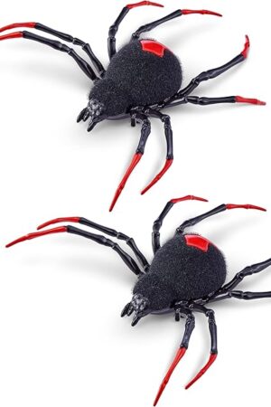 The Robo Alive Crawling Spider Glow in The Dark (2 Pack) by ZURU Battery-Powered Robotic Interactive Electronic Spider Toy That Moves and Crawls, Prankst Toys for Boys, Kids, Teens