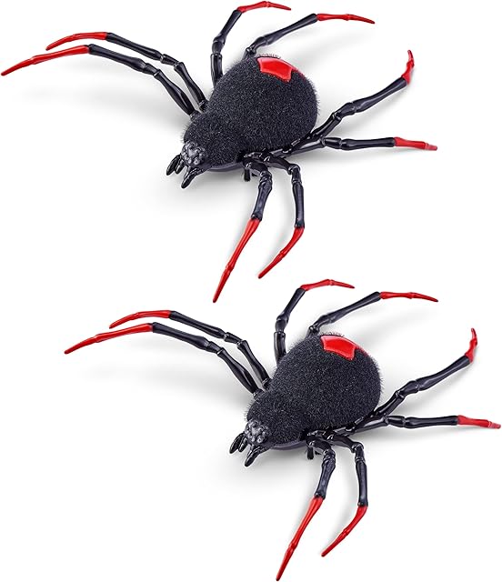 The Robo Alive Crawling Spider Glow in The Dark (2 Pack) by ZURU Battery-Powered Robotic Interactive Electronic Spider Toy That Moves and Crawls, Prankst Toys for Boys, Kids, Teens
