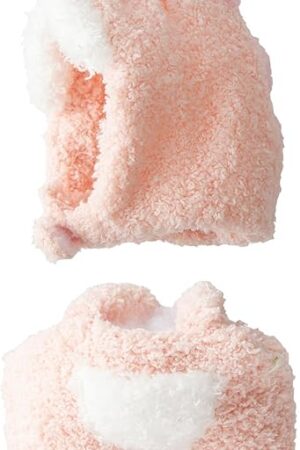 The Pink Dinosaur Style Doll Clothes Set & Outfit for 14–17cm Designer Art Toy Dolls – Soft Fuzzy Outfit with Accessories, Cute Dress-up for Display & Gift