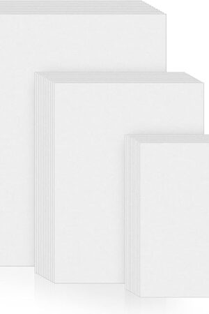 The Outus 300 Sheets 3 Sizes Watercolor Paper Bulk 140lb/300gsm White Painting Drawing Paper for Watercolorists Beginning Crafts Artists, 4 x 6 Inch, 5 x 7 Inch, 9 x 12 Inch