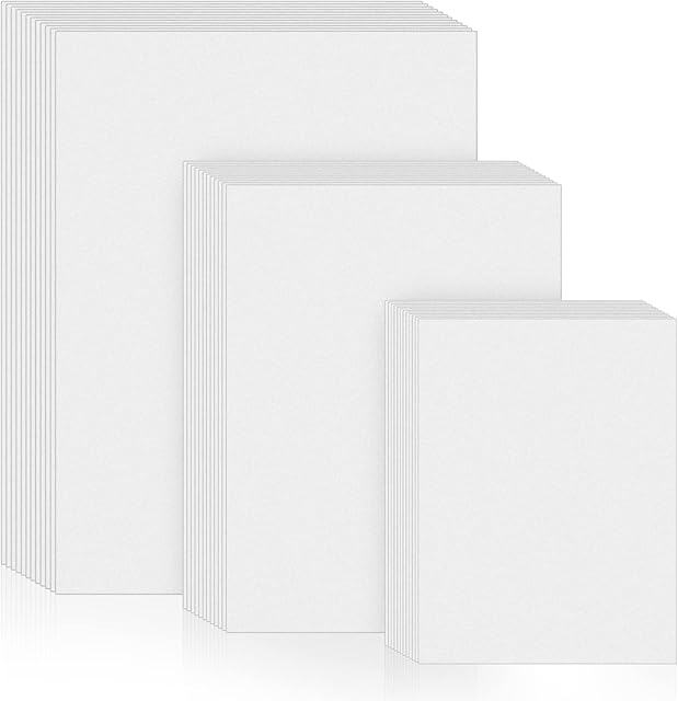 The Outus 300 Sheets 3 Sizes Watercolor Paper Bulk 140lb/300gsm White Painting Drawing Paper for Watercolorists Beginning Crafts Artists, 4 x 6 Inch, 5 x 7 Inch, 9 x 12 Inch