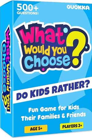 The QUOKKA Board Game for 8-12 Year Olds - Original Edition - Family Card Game for Kids Ages 5-8 - What Would You Choose | Do Kids Rather? | Pick Your Answer | Get to Know You - Fun Game Night for Kid