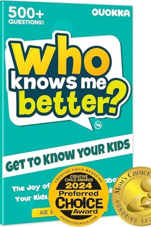 The QUOKKA Who Knows Better? - Original - Family Card Trivia Game | Fun Learning & Educational Questions for Families | Suitable for Boys & Girls