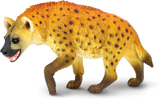 The Safari Ltd. Hyena Figurine - Lifelike, Hand-Painted 4.25" Model Figure - Educational Toy for Boys, Girls & Kids Ages 3+