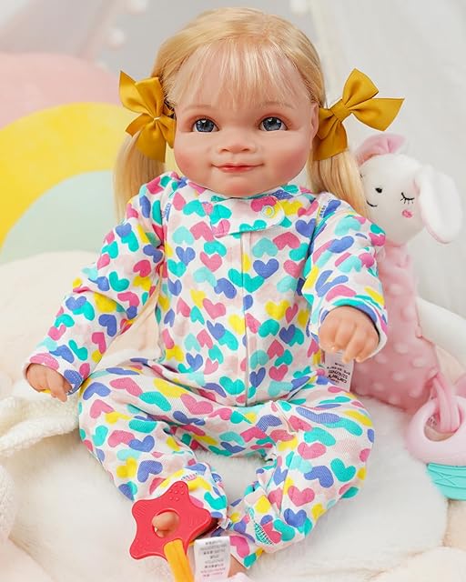 The Reborn Baby Doll Clothes Outfits Set for 17-22 Inch Babydolls Chubby Newborn Lifelike Baby Dolls Accessories, Cute Multi-Color Lovely Popular Heart, Cotton, Washable