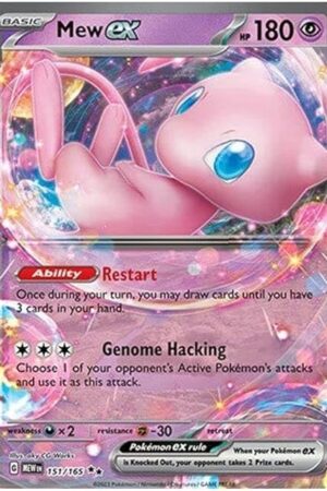 The Pokemon - Mew ex 151/165 - Pokemon 151 - Double Rare - Single Card