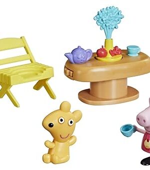 The Peppa Pig Peppa's Adventures Tea Time with Peppa Accessory Set Preschool Toy, Figure and 5 Accessories, for Ages 3 and up