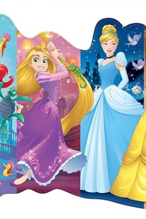 The Ravensburger - Disney Pretty Princesses - 24 Piece Jigsaw Floor Puzzle - Belle, Cinderella, Ariel and Rapunzel in Bold, Bright Colors - Premium Quality - Ideal Gift - Screen-Free Fun - Children Age 3+