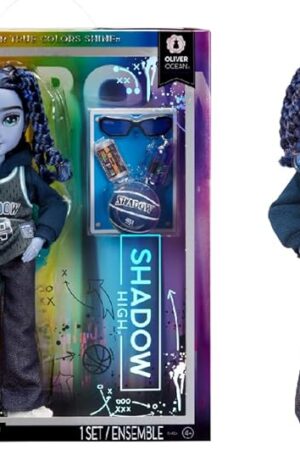 The Rainbow High Shadow High Oliver - Blue Fashion Doll - Boy. Fashionable Outfit & 10+ Colorful Play Accessories. Great Gift for Kids 4-12 Years Old & Collectors