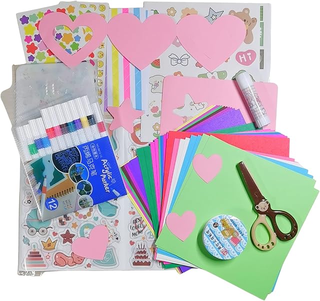 The Freude Children's Arts and Crafts Paper Kits – All-in-One DIY Paper Crafts Set