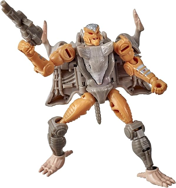 The Transformers Toys Generations War for Cybertron: Kingdom Core Class WFC-K2 Rattrap Action Figure - Kids Ages 8 and Up, 3.5-inch