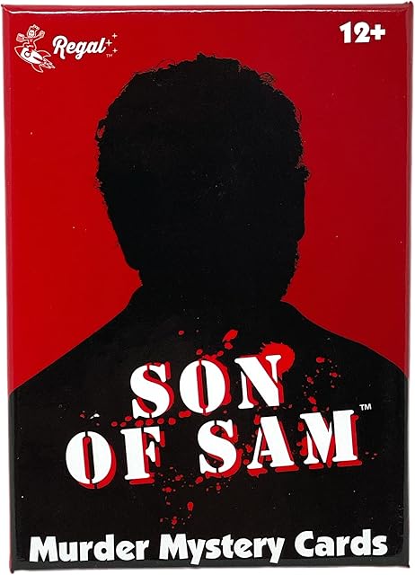The Regal Games - Son of Sam - Murder Mystery Card Game - for Holidays, Game Nights, and Parties - 5?x 2? Card Size - 54 Count - Up to 26 Players, Ages 12+