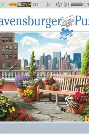 The Ravensburger Rooftop Garden Jigsaw Puzzle | 500 Large, Unique Pieces | Premium Quality with Softclick Technology | Ideal for Adults & Kids
