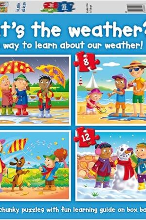 The Ravensburger My First Puzzles: What's The Weather? (6: 8: 10 & 12 Piece) Jigsaw Puzzle for Kids - Every Piece is Unique, Pieces Fit Together Perfectly - MESH Accredited