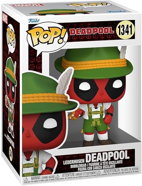 The Funko POP! Marvel: Deadpool - German Beer Fest Server - Lederhosen - Collectable Vinyl Figure - Gift Idea - Official Merchandise - for Kids & Adults - Marvel Fans - Model Figure for Collectors