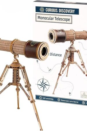 The ROKR 3D Wooden Puzzles-Model Building Kits-DIY Kits for Adults-Wooden Monocular Telescope Science Gifts Kits for Adults Kids