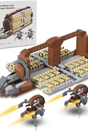 The Platoon Attack Craft Building Set,Battle Droid Army Clone Soldiers Troop Carrier Action Figures Building Kit Toys for 6+(539PCS)