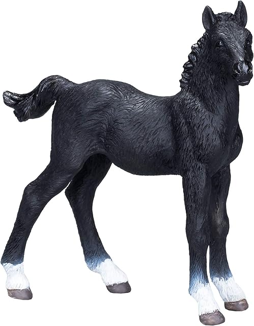 The MOJO Hanoverian Foal Black Colored Realistic Equestrian Horse Club Hand Painted Toy Figurine