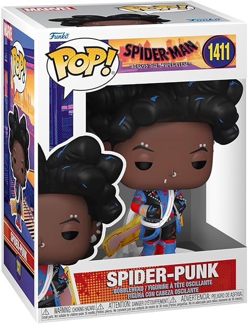 The Funko POP! Marvel: Spider-Man Across The Spider-Verse - Spider-Punk - Unmasked - Collectable Vinyl Figure - Gift Idea - Official Merchandise - for Kids & Adults - Movies Fans
