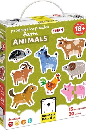 The Progressive Puzzles Farm Animals 18m+ Toddler Puzzle