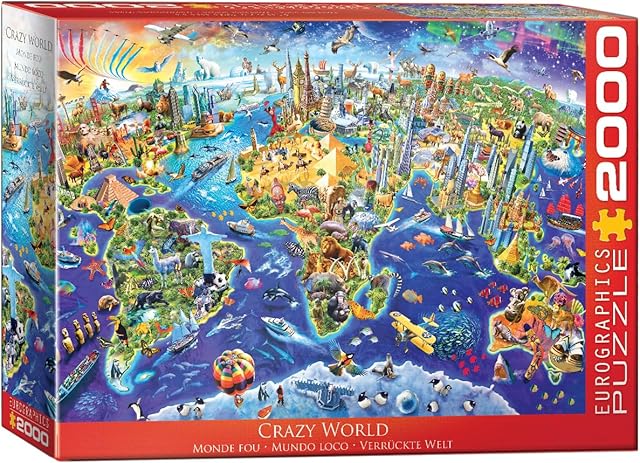 The EuroGraphics (EURHR Crazy World 2000Piece Puzzle 2000Piece Jigsaw Puzzle (8220-5343)