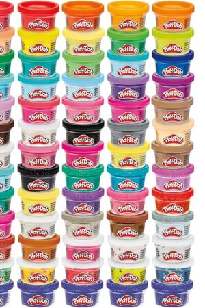 The Play-Doh Ultimate Color Collection 65-Pack of 1-oz Cans, Includes Sparkle, Confetti & Color Burst, Back to School Classroom Supplies, Preschool Toys, Ages 2+ (Amazon Exclusive)